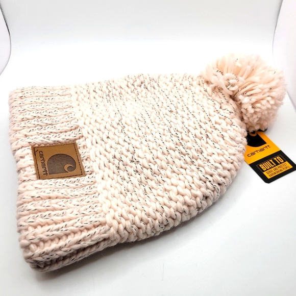 CARHARTT Rib Knit Sherpa-Lined Pom-Pom Beanie - Picture 3 of 6